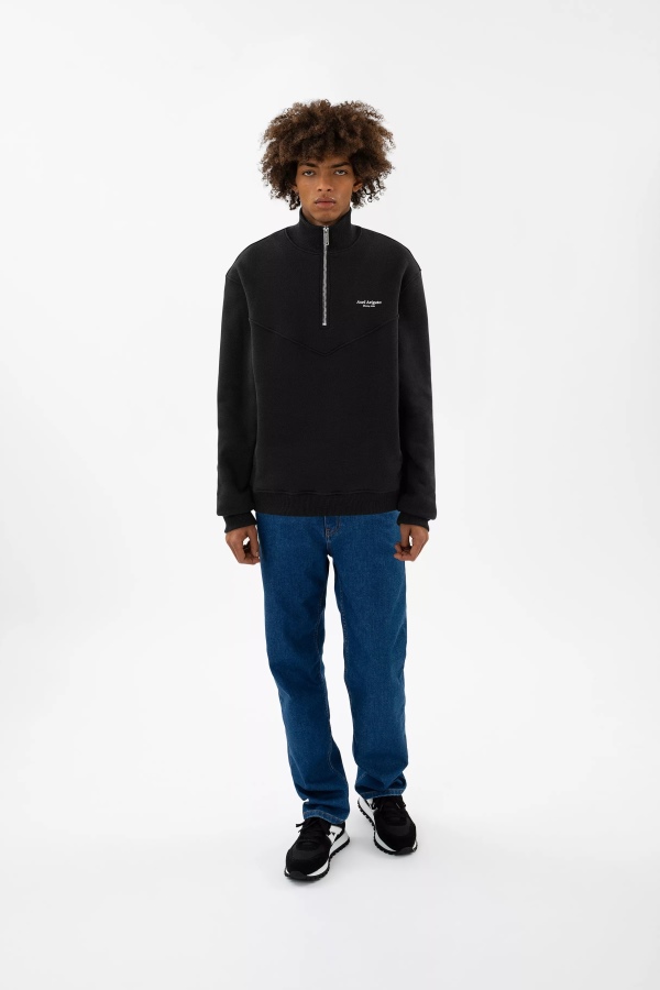Axel Arigato Black Focus Half-Zip Sweatshirt