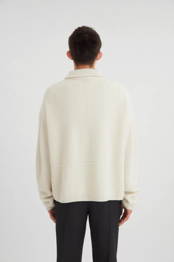 Team Halfzip Sweater Axel Arigato Ecru