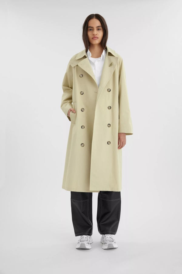 Globe Trench Coat Natural Yellow Axel Arigato